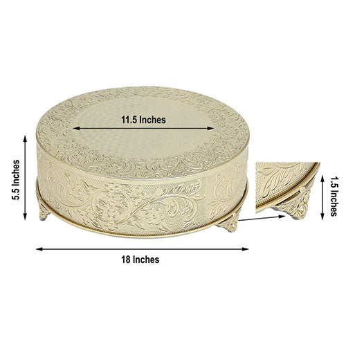 Round Metal Cake Stand - 18"