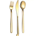 Gold Stainless Flatware Place Setting