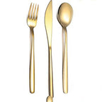 Gold Stainless Flatware Place Setting