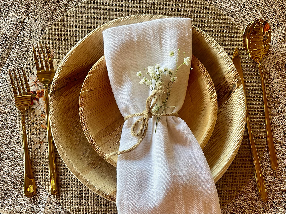 Gold Stainless Flatware Place Setting
