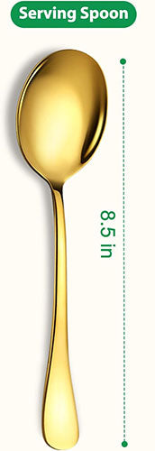 Gold Stainless Steel Serving Spoons