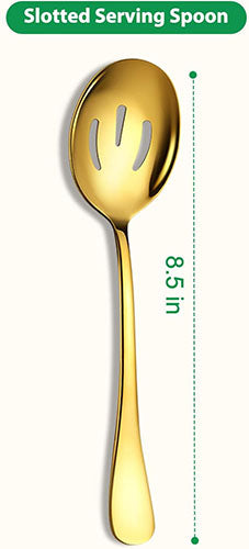 Gold Stainless Steel Serving Spoons