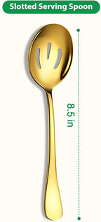 Gold Stainless Steel Serving Spoons