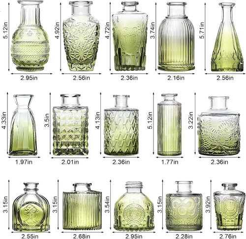 Assorted Glass Bud Vases
