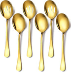 Gold Stainless Steel Serving Spoons