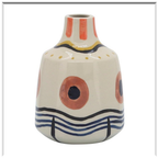 8" Ceramic Tribal Vase