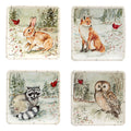 Winter's Walk Canape Plates - 4"